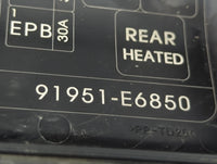 2018-2019 Hyundai Sonata Fusebox Fuse Box Panel Relay Module P/N:91951-E6850 Fits Fits 2018 2019 OEM Used Auto Parts - Oemus