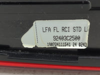 2018-2019 Hyundai Sonata Tail Light Assembly Driver Left OEM P/N:92403C2500 Fits Fits 2018 2019 OEM Used Auto Parts - Oemuse