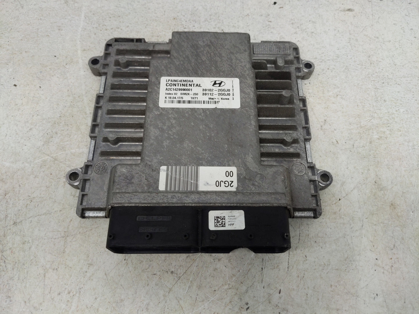 2018-2019 Hyundai Sonata PCM Engine Control Computer ECU ECM PCU OEM P/N:39112-2GGJ0 39102-2GGJ0 Fits Fits 2018 2019 OEM Use