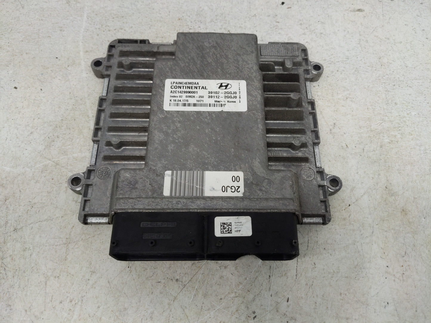 2018-2019 Hyundai Sonata PCM Engine Control Computer ECU ECM PCU OEM P/N:39112-2GGJ0 39102-2GGJ0 Fits Fits 2018 2019 OEM Use