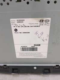 2018-2019 Hyundai Sonata Radio AM FM Cd Player Receiver Replacement P/N:96160C2UA04X Fits Fits 2018 2019 OEM Used Auto Parts