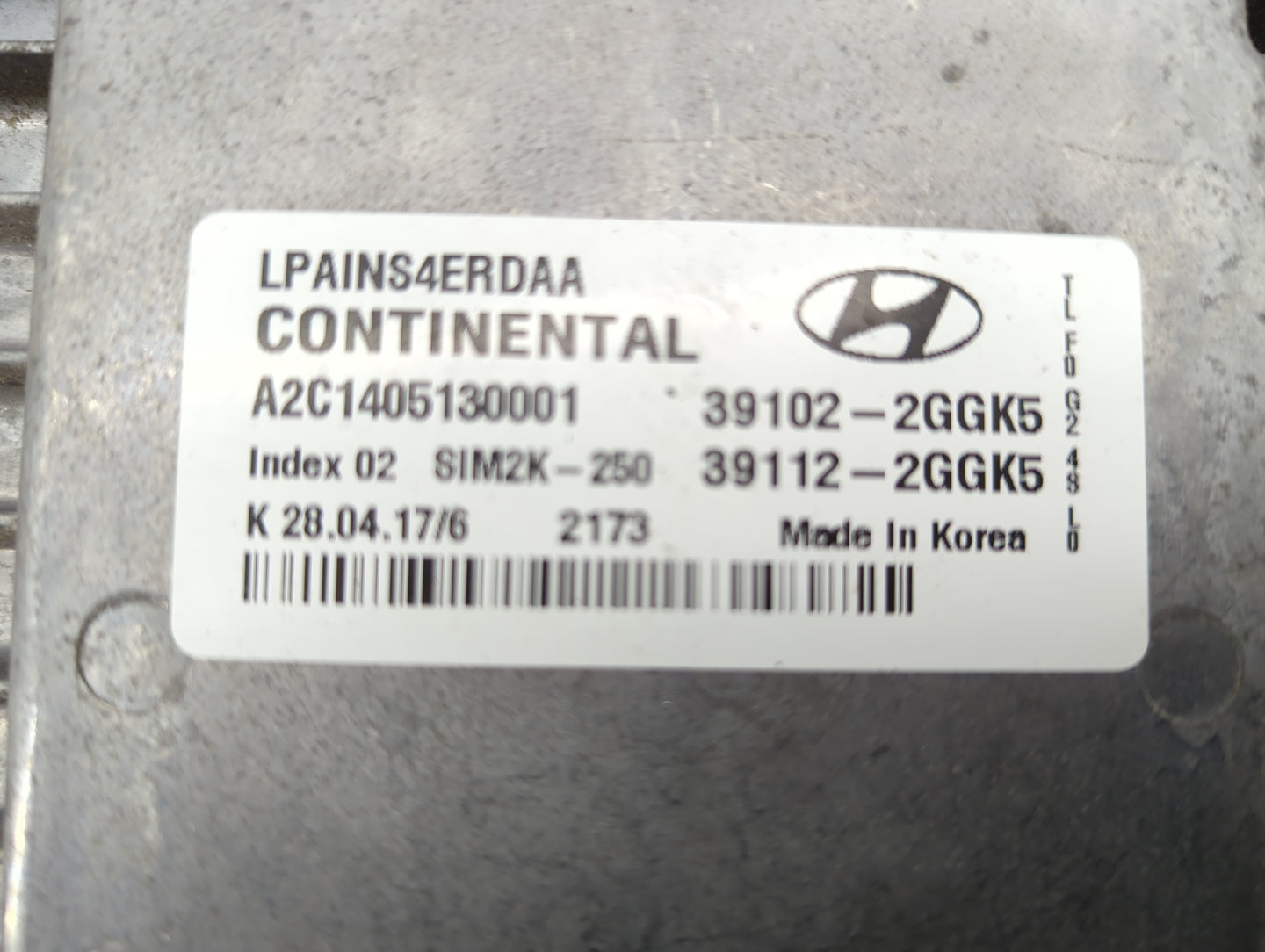 2018-2019 Hyundai Sonata PCM Engine Control Computer ECU ECM PCU OEM P/N:39102-2GGK5 39112-2GGK5 Fits Fits 2018 2019 OEM Use