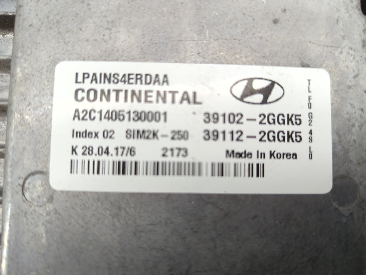 2018-2019 Hyundai Sonata PCM Engine Control Computer ECU ECM PCU OEM P/N:39102-2GGK5 39112-2GGK5 Fits Fits 2018 2019 OEM Use
