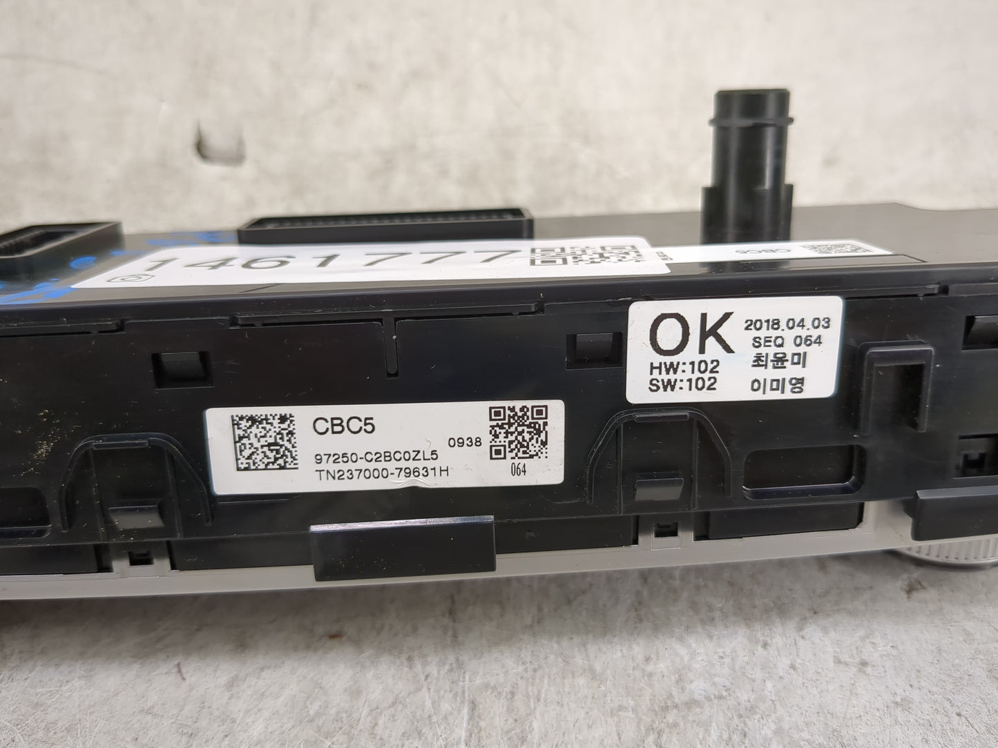 2018-2019 Hyundai Sonata Climate Control Module Temperature AC/Heater Replacement P/N:97250-C2BC0ZL6 Fits Fits 2018 2019 OEM
