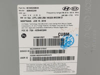 2018-2019 Hyundai Sonata Radio AM FM Cd Player Receiver Replacement P/N:96160C2UB04X ADB40C2AN, TQ8-ADB40C2AN Fits Fits 2018