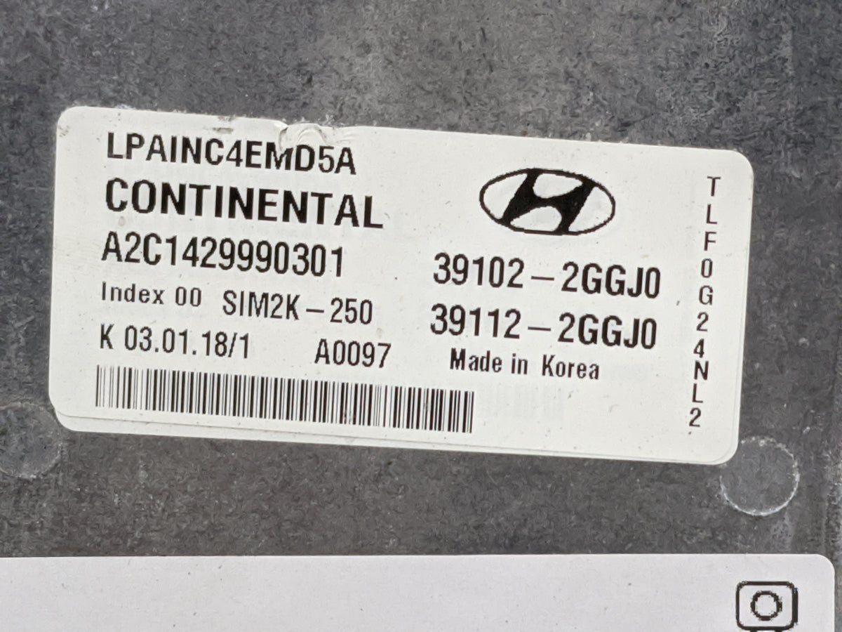 2018-2019 Hyundai Sonata PCM Engine Control Computer ECU ECM PCU OEM P/N:A2C1429990301 39102-2GGJ0, 39112-2GGJ0 Fits 2018 20