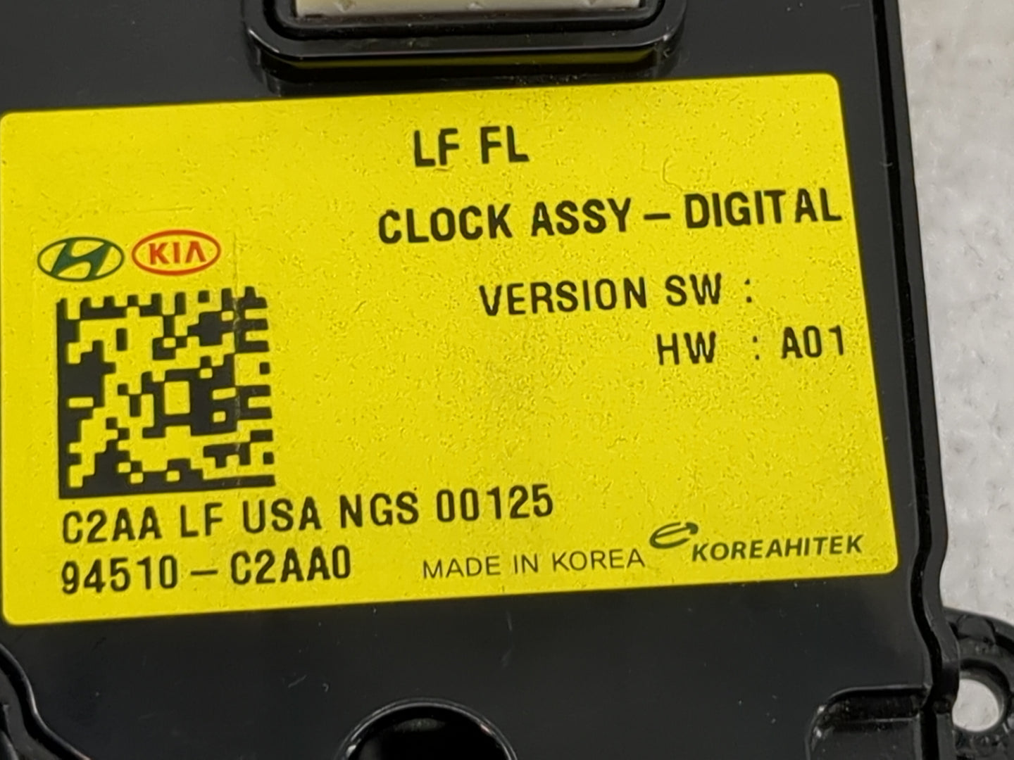 2018-2019 Hyundai Sonata Climate Control Module Temperature AC/Heater Replacement P/N:94510-C2AA0 C2AA LF USA NGS 00125 Fits