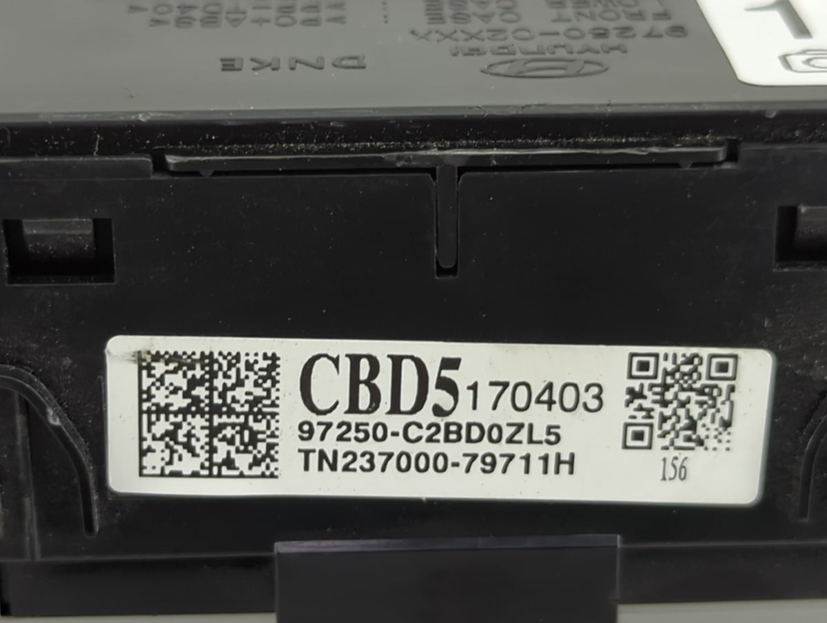 2018-2019 Hyundai Sonata Climate Control Module Temperature AC/Heater Replacement P/N:97250-C2BD0ZL5 CBD5170403 Fits OEM Use