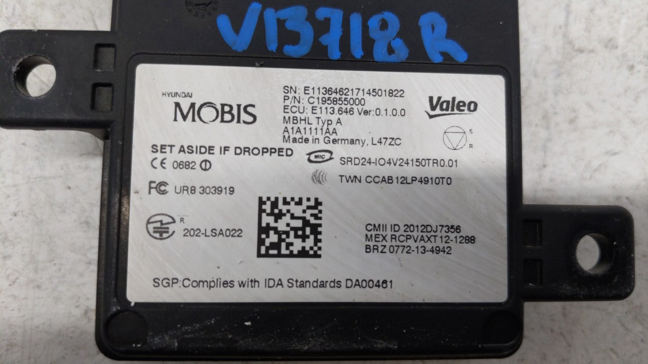 2018 Hyundai Sonata Back Up Sensor Backup Camera - Oemusedautoparts1.com