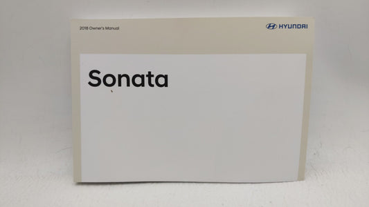 2018 Hyundai Sonata Owners Manual Book Guide OEM Used Auto Parts - Oemusedautoparts1.com