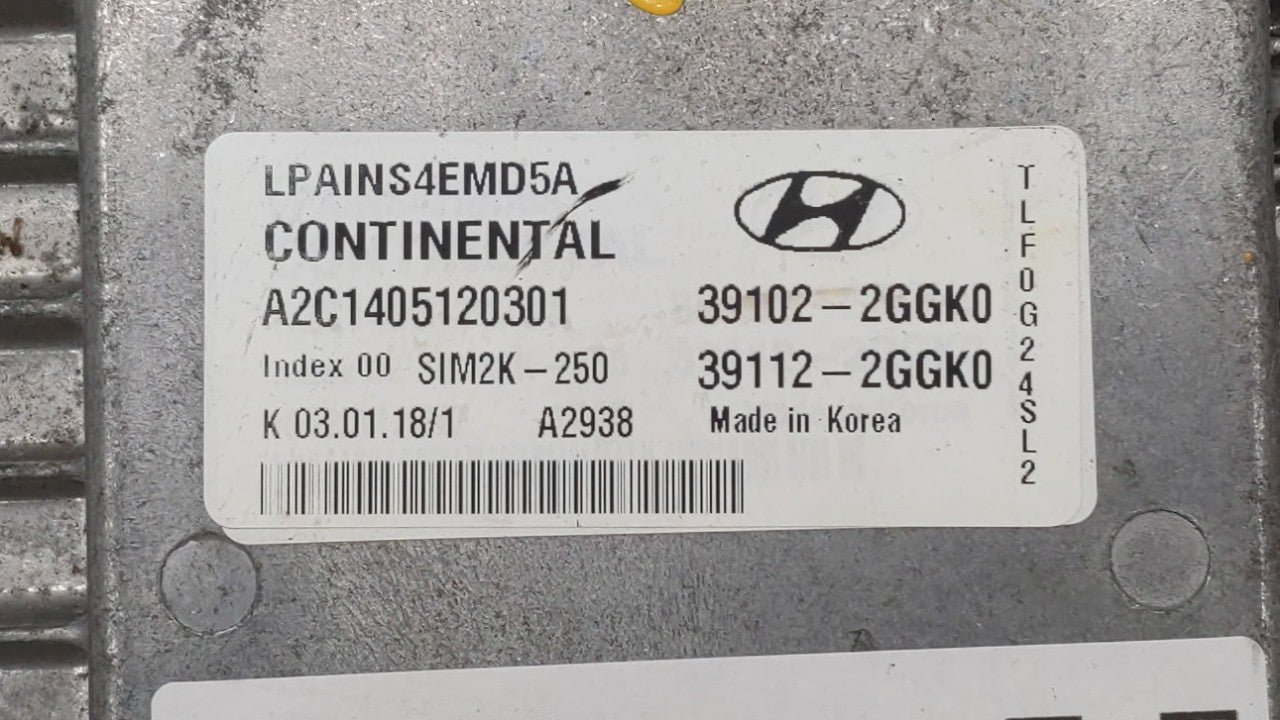 2018-2019 Hyundai Sonata PCM Engine Control Computer ECU ECM PCU OEM P/N:39102-2GGJ0 39112-2GGJ0, 39102-2GGK0 Fits Fits 2018