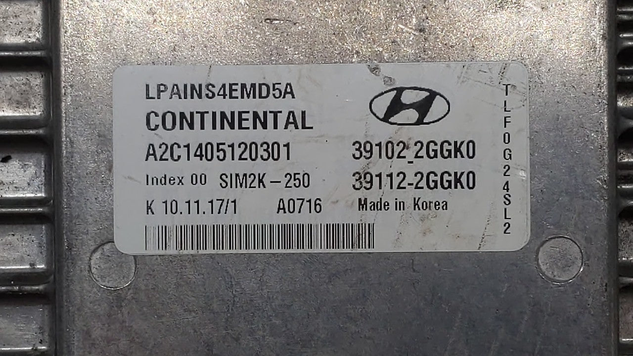 2018-2019 Hyundai Sonata PCM Engine Control Computer ECU ECM PCU OEM P/N:39102-2GGJ0 39112-2GGJ0, 39102-2GGK0 Fits Fits 2018
