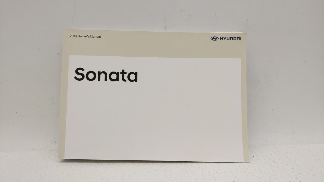 2018 Hyundai Sonata Owners Manual Book Guide OEM Used Auto Parts - Oemusedautoparts1.com