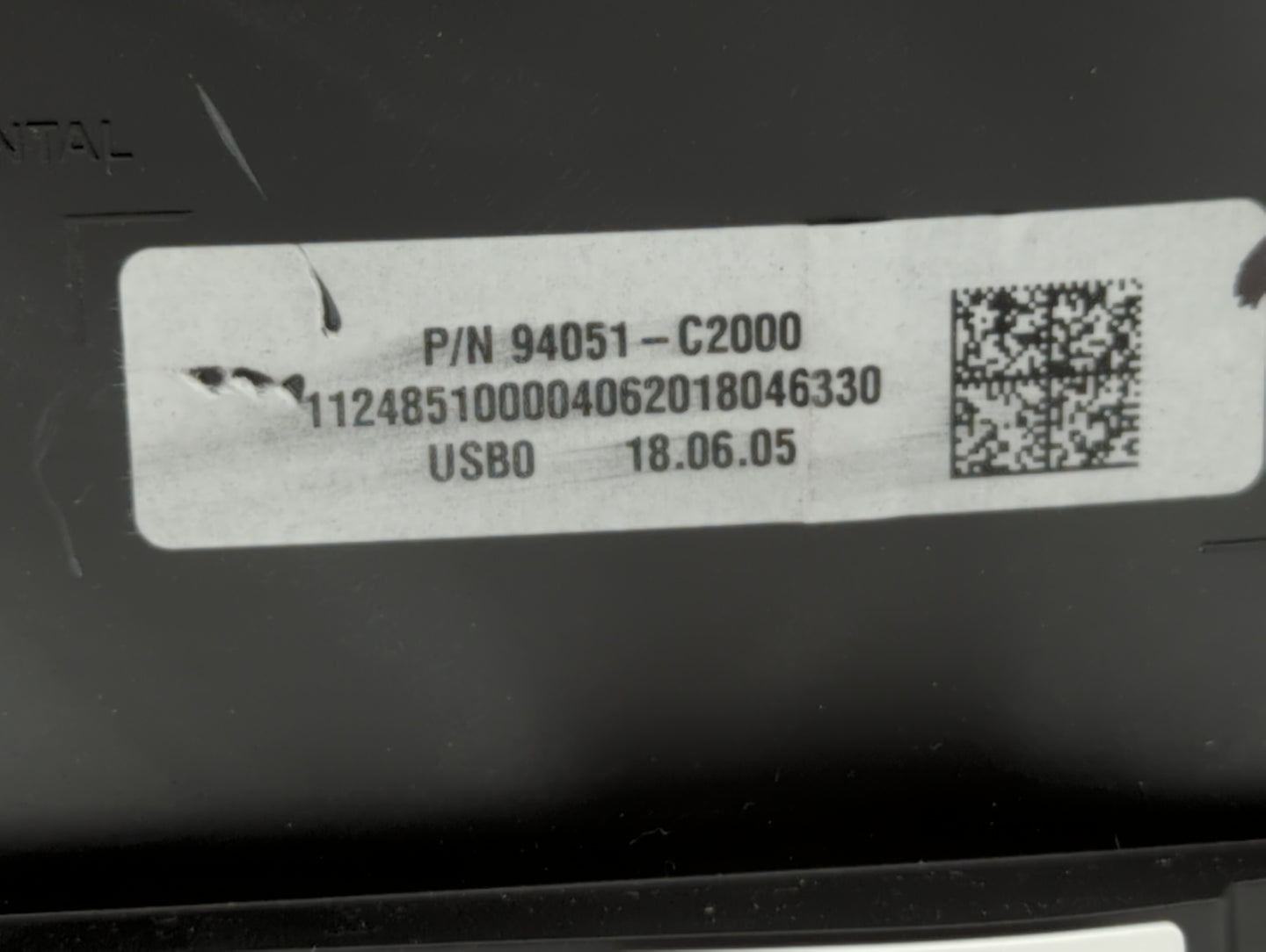 2018 Hyundai Sonata Instrument Cluster Speedometer Gauges P/N:94051-C2000 Fits OEM Used Auto Parts - Oemusedautoparts1.com