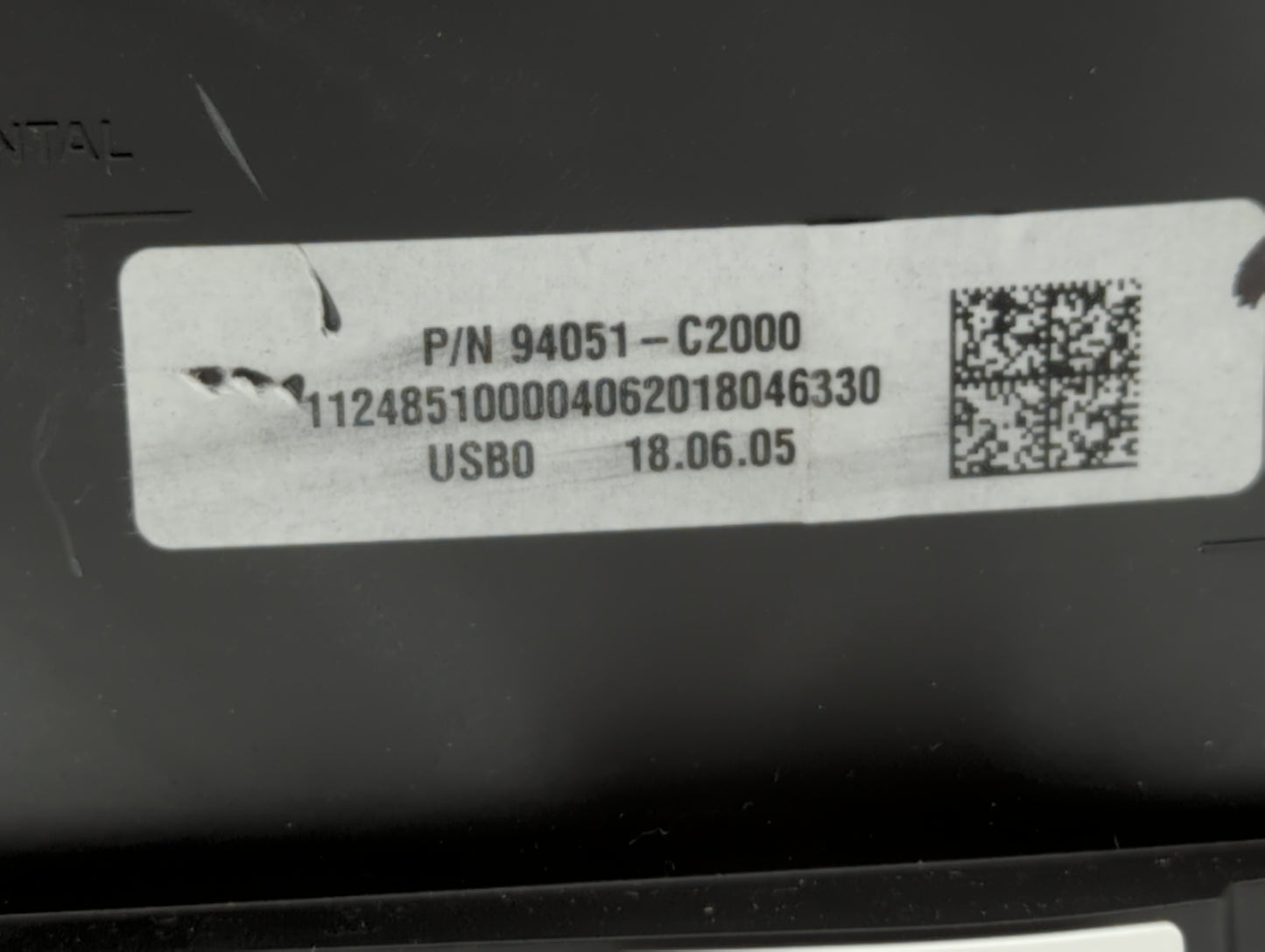 2018 Hyundai Sonata Instrument Cluster Speedometer Gauges P/N:94051-C2000 Fits OEM Used Auto Parts - Oemusedautoparts1.com