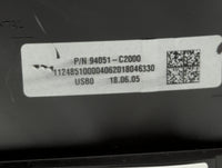 2018 Hyundai Sonata Instrument Cluster Speedometer Gauges P/N:94051-C2000 Fits OEM Used Auto Parts - Oemusedautoparts1.com