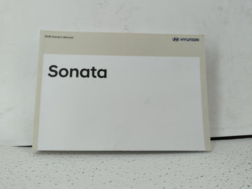 2018 Hyundai Sonata Owners Manual Book Guide OEM Used Auto Parts - Oemusedautoparts1.com