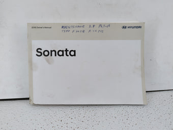 compare product 2018 Hyundai Sonata Owners Manual Book Guide OEM Used Auto Parts