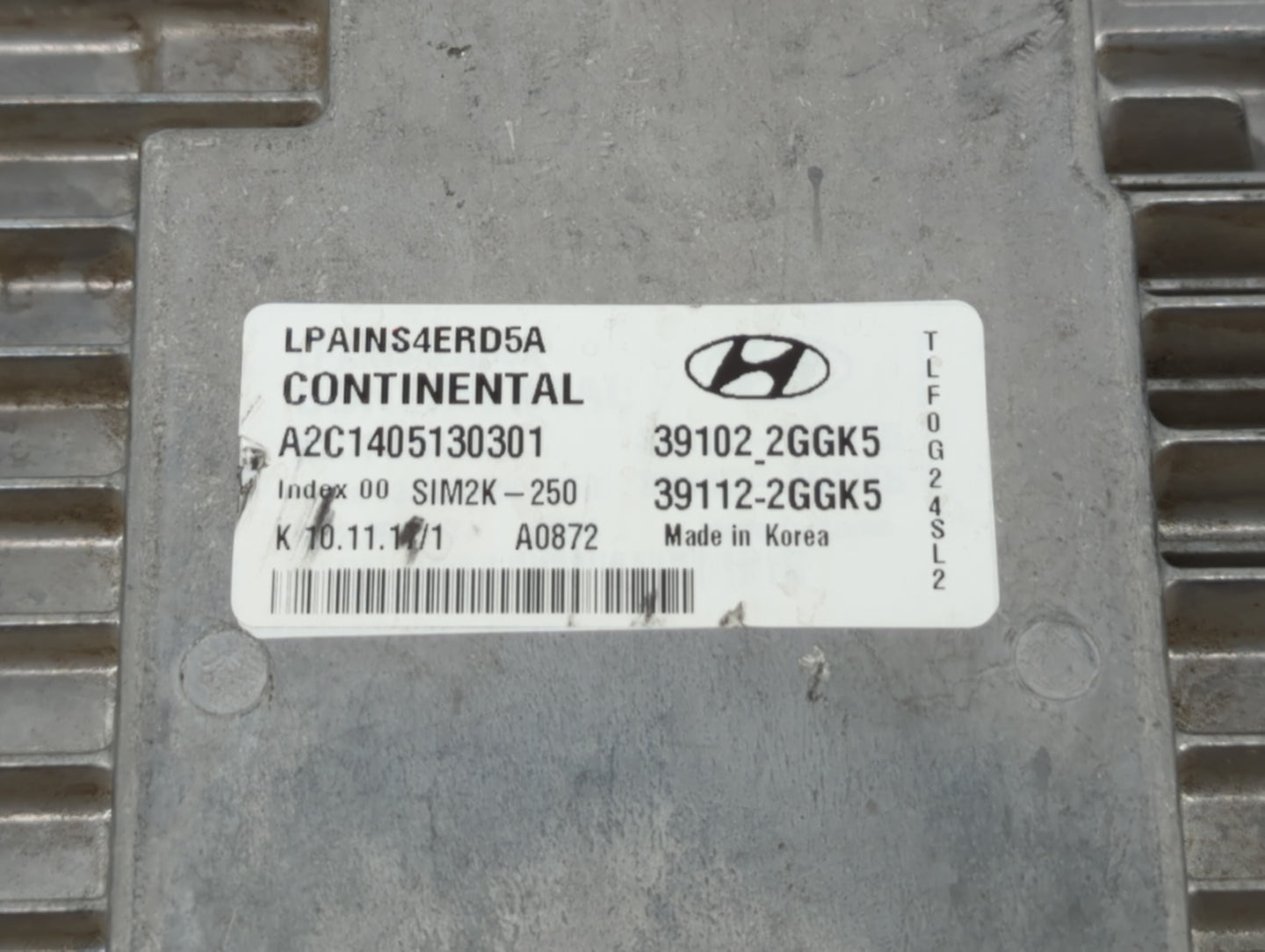 2018-2019 Hyundai Sonata PCM Engine Control Computer ECU ECM PCU OEM P/N:39112-2GGK5 39102-2GGK5, 39102-2GGK2 Fits Fits 2018