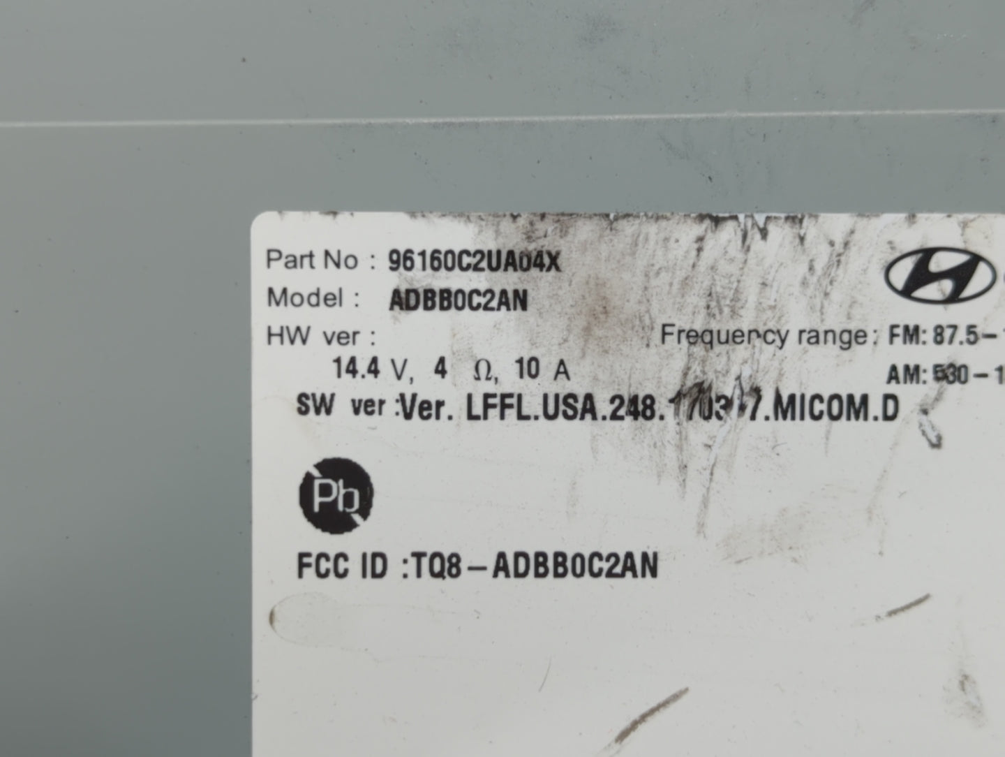 2018-2019 Hyundai Sonata Am Fm Cd Player Radio Receiver - Oemusedautoparts1.com