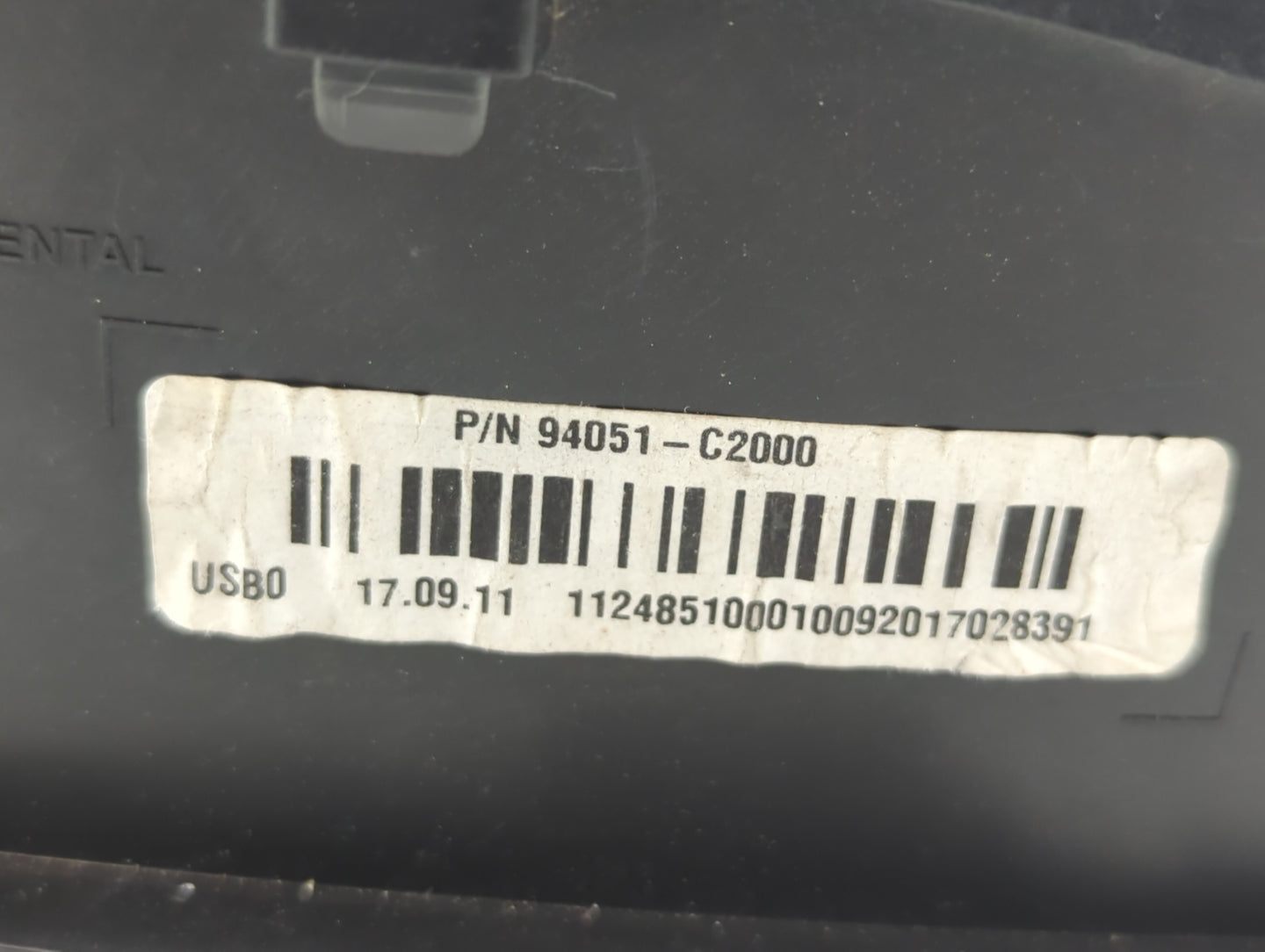 2018 Hyundai Sonata Instrument Cluster Speedometer Gauges P/N:94051-C2000 Fits OEM Used Auto Parts - Oemusedautoparts1.com