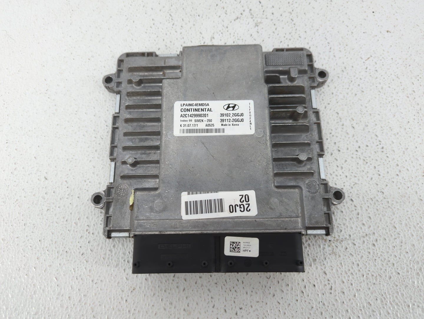 2018-2019 Hyundai Sonata PCM Engine Control Computer ECU ECM PCU OEM P/N:39112-2GGJ0 39102-2GGJ0 Fits Fits 2018 2019 OEM Use