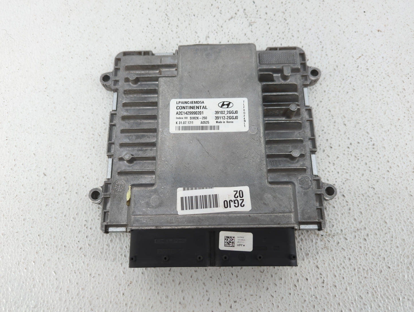 2018-2019 Hyundai Sonata PCM Engine Control Computer ECU ECM PCU OEM P/N:39112-2GGJ0 39102-2GGJ0 Fits Fits 2018 2019 OEM Use