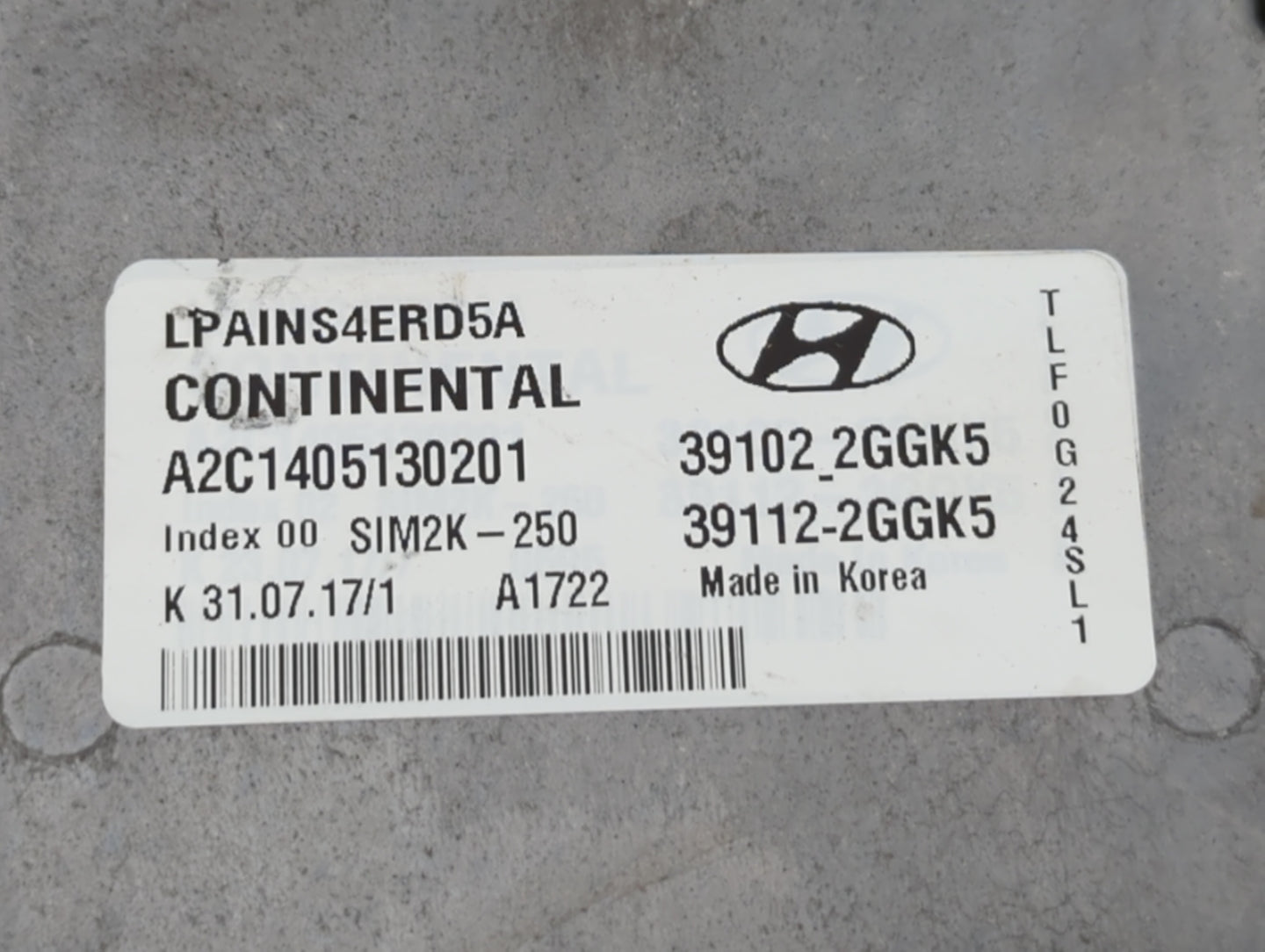 2018-2019 Hyundai Sonata PCM Engine Control Computer ECU ECM PCU OEM P/N:39112-2GGK5 39112-2GGK7, 39102-2GGK7 Fits Fits 2018