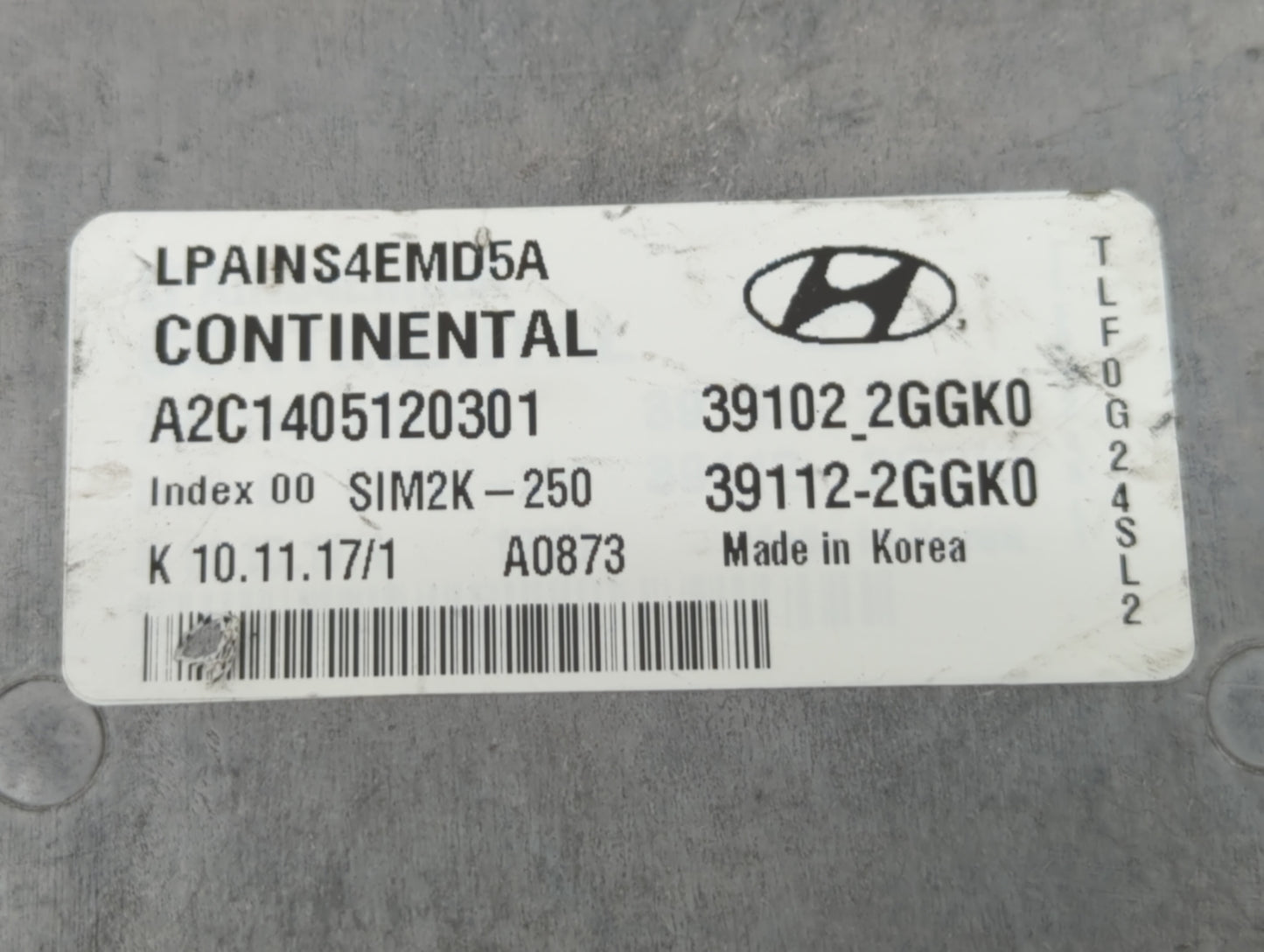 2018-2019 Hyundai Sonata PCM Engine Control Computer ECU ECM PCU OEM P/N:39112-2GGK5 39102-2GGK5, 39102-2GGK2 Fits Fits 2018