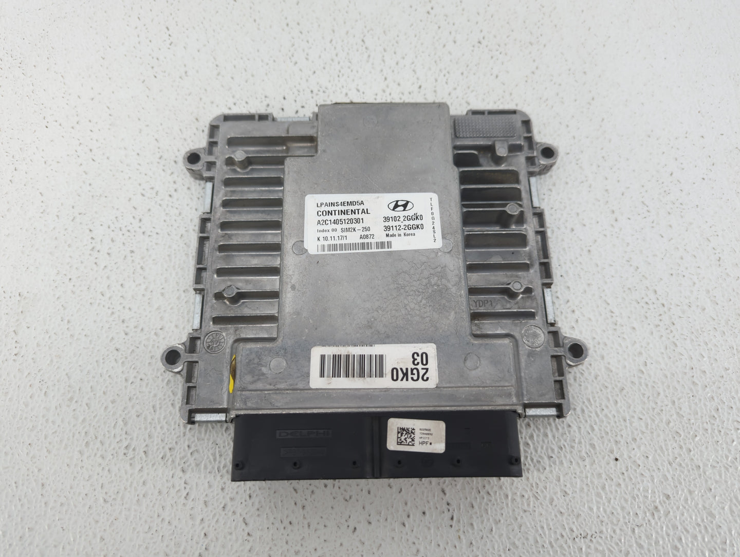 2018-2019 Hyundai Sonata PCM Engine Control Computer ECU ECM PCU OEM P/N:39112-2GGK0 39102-2GGK0, 39112-2GGK5 Fits Fits 2018