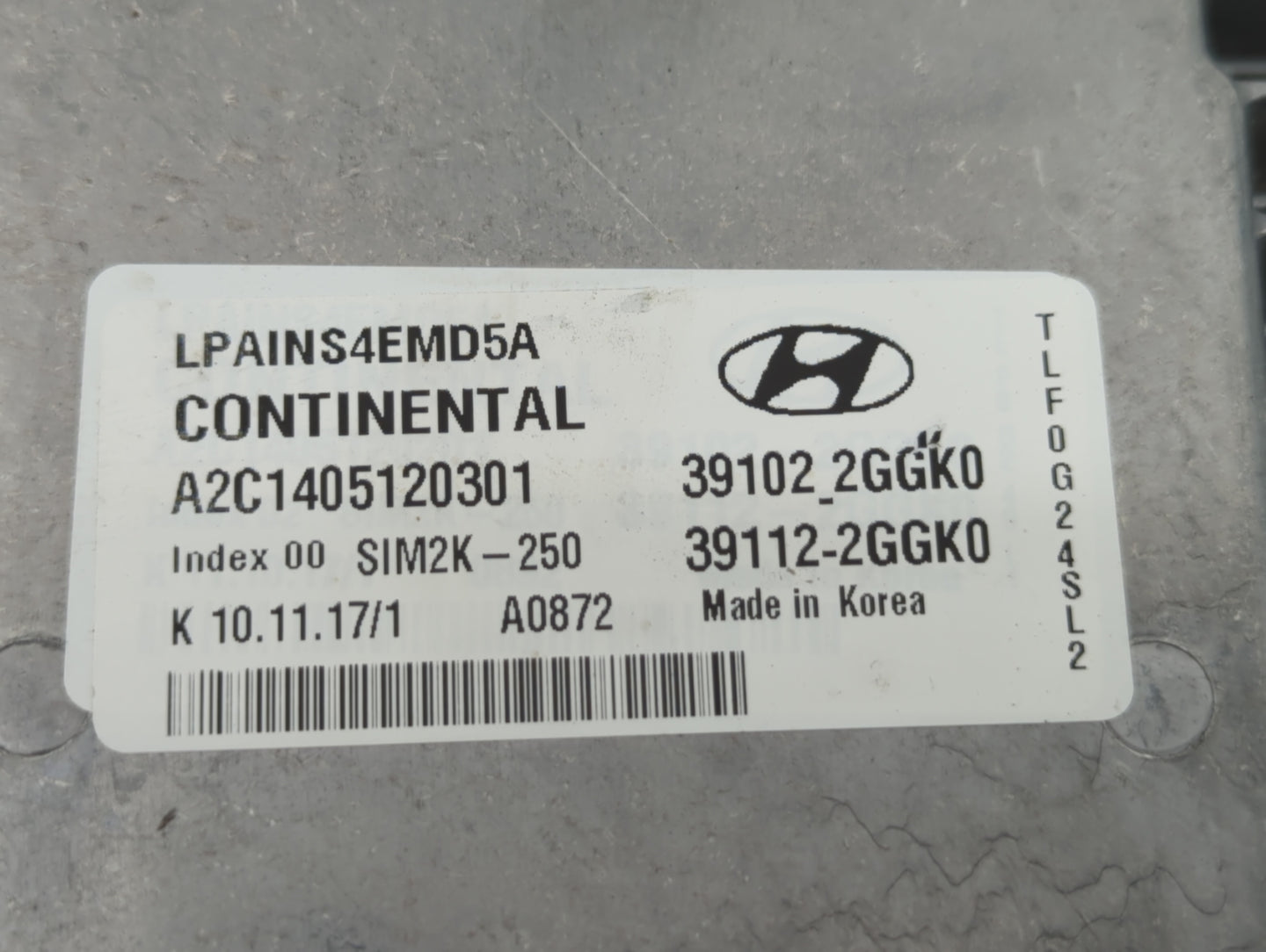 2018-2019 Hyundai Sonata PCM Engine Control Computer ECU ECM PCU OEM P/N:39112-2GGK0 39102-2GGK0, 39112-2GGK5 Fits Fits 2018
