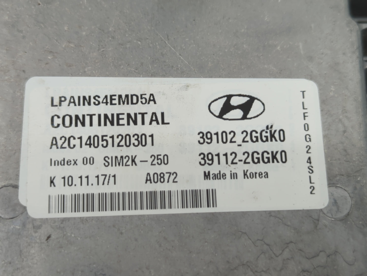 2018-2019 Hyundai Sonata PCM Engine Control Computer ECU ECM PCU OEM P/N:39112-2GGK0 39102-2GGK0, 39112-2GGK5 Fits Fits 2018