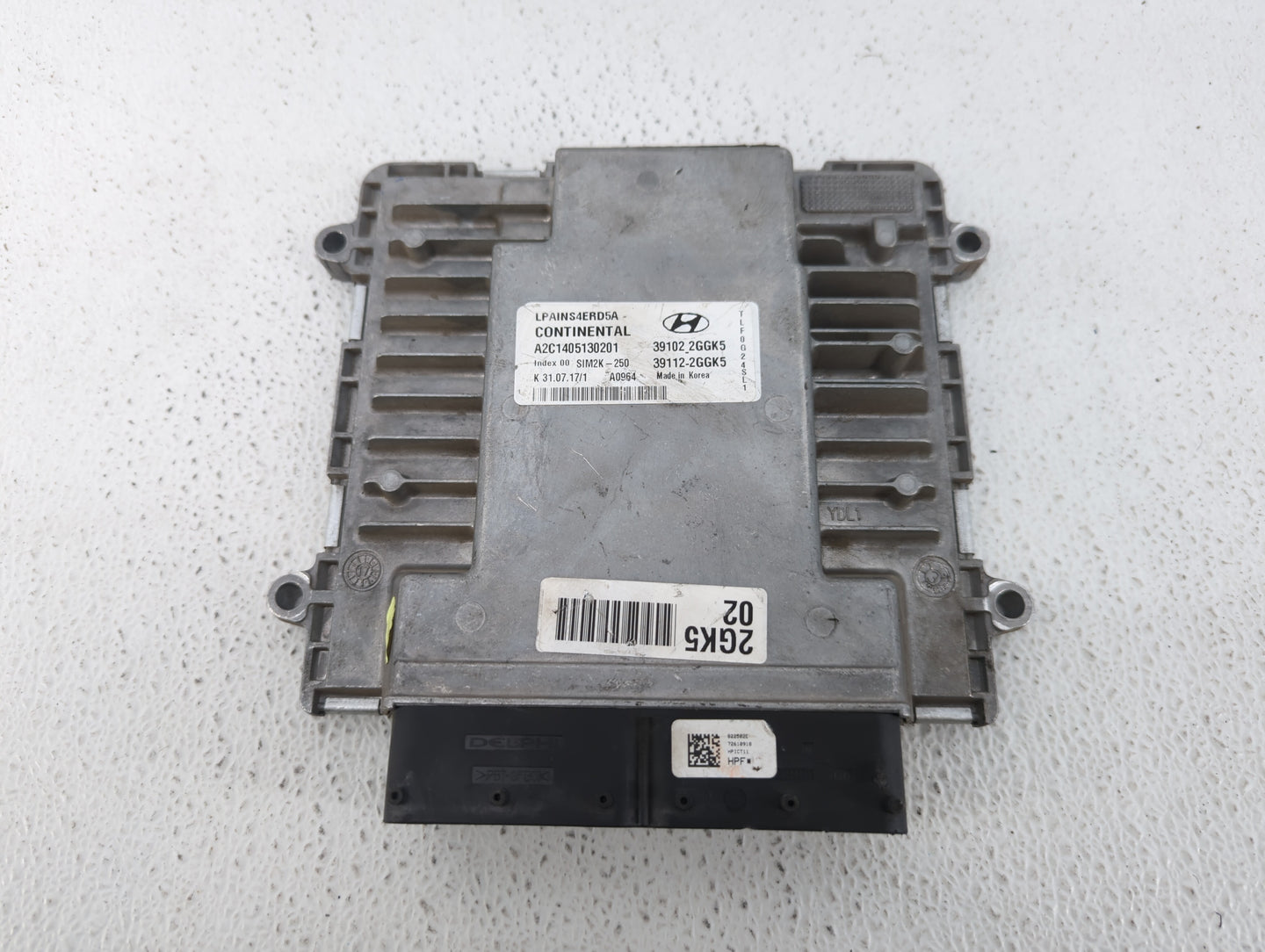 2018-2019 Hyundai Sonata PCM Engine Control Computer ECU ECM PCU OEM P/N:39112-2GGK5 39102-2GGK5, 39112-2GGK7 Fits Fits 2018