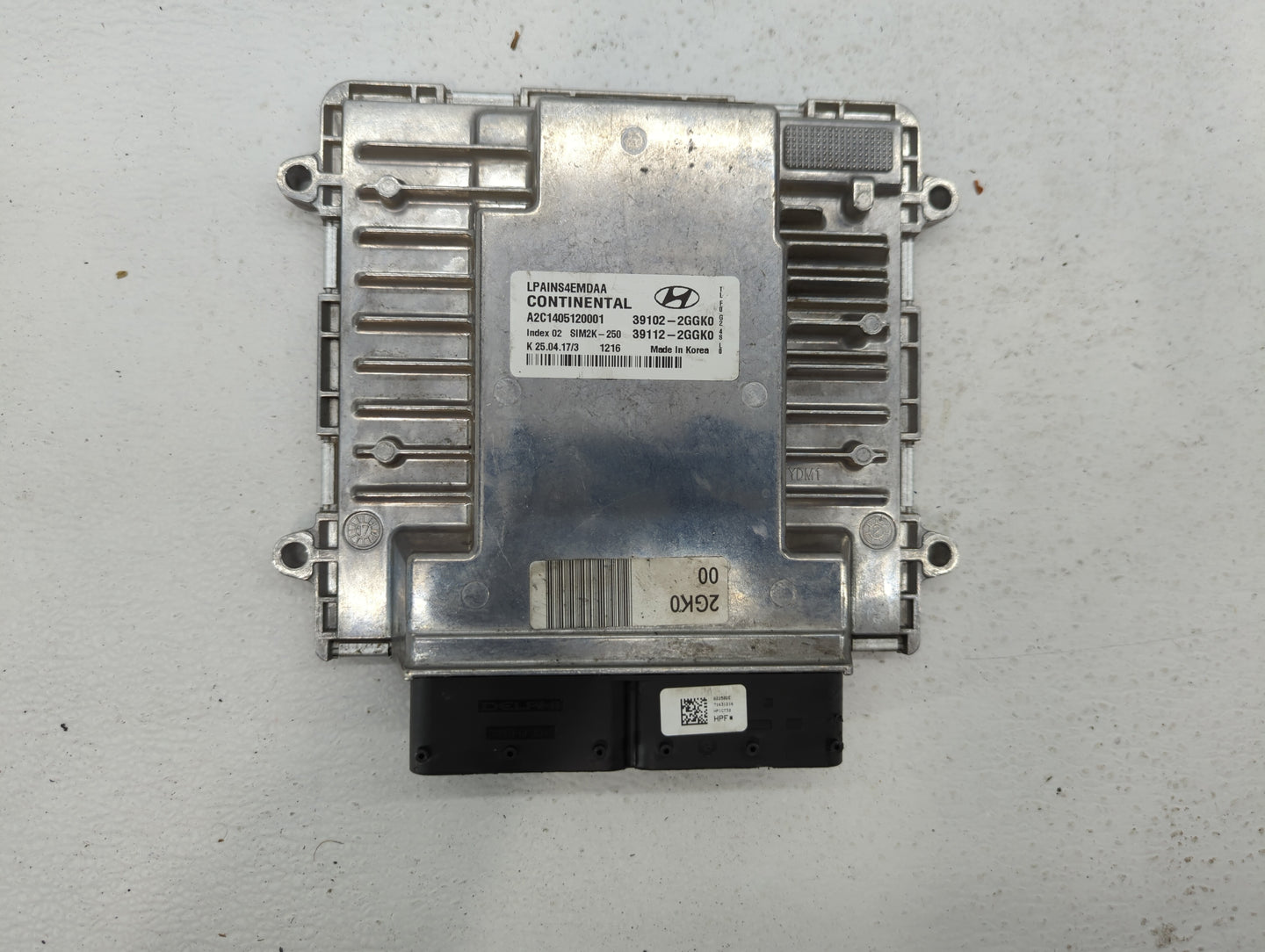 2018-2019 Hyundai Sonata PCM Engine Control Computer ECU ECM PCU OEM P/N:39102-2GGK0 Fits Fits 2018 2019 OEM Used Auto Parts