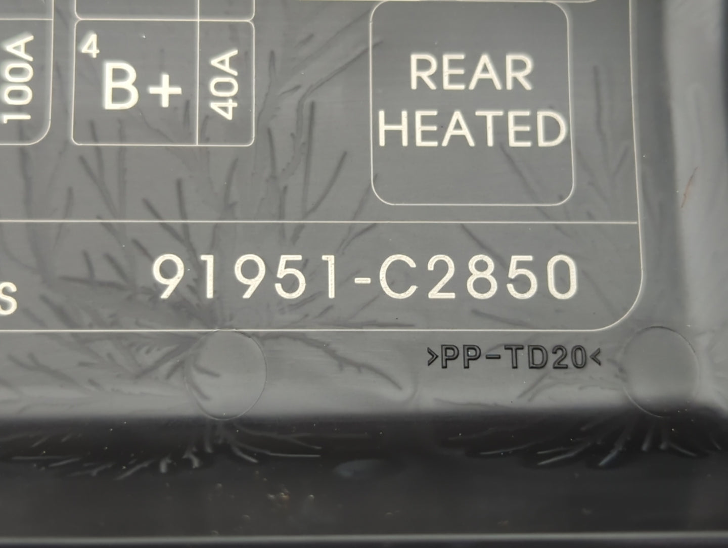 2018-2019 Hyundai Sonata Fusebox Fuse Box Panel Relay Module P/N:91951-C2850 912A0-C2230 Fits Fits 2018 2019 OEM Used Auto P