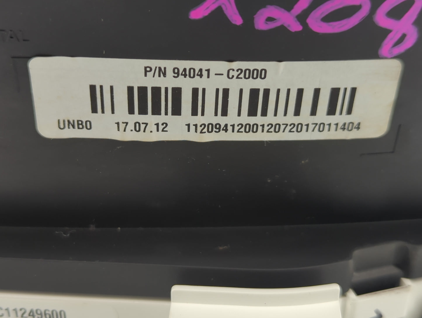 2018 Hyundai Sonata Instrument Cluster Speedometer Gauges P/N:94041-C2000 94051-C2000 Fits OEM Used Auto Parts - Oemusedauto