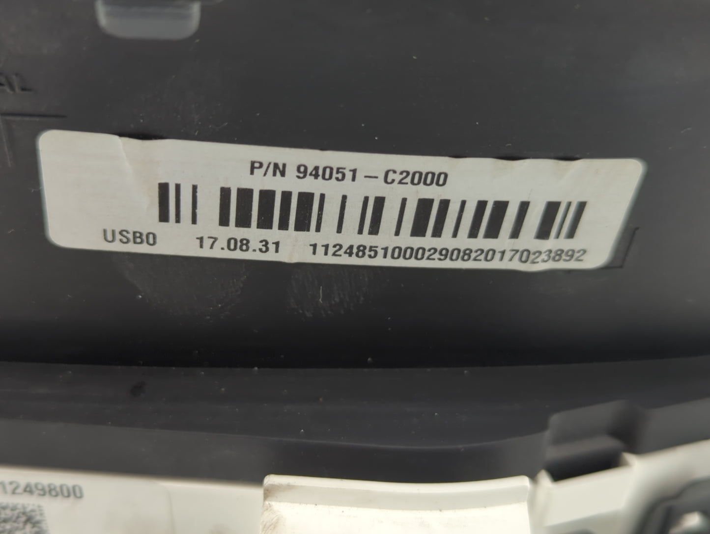 2018-2019 Hyundai Sonata Instrument Cluster Speedometer Gauges P/N:94051-C2000 Fits Fits 2018 2019 OEM Used Auto Parts - Oem