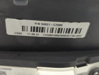 2018-2019 Hyundai Sonata Instrument Cluster Speedometer Gauges P/N:94051-C2000 Fits Fits 2018 2019 OEM Used Auto Parts - Oem