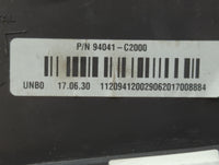 2018 Hyundai Sonata Instrument Cluster Speedometer Gauges P/N:94041-C2000 94051-C2000 Fits OEM Used Auto Parts - Oemusedauto