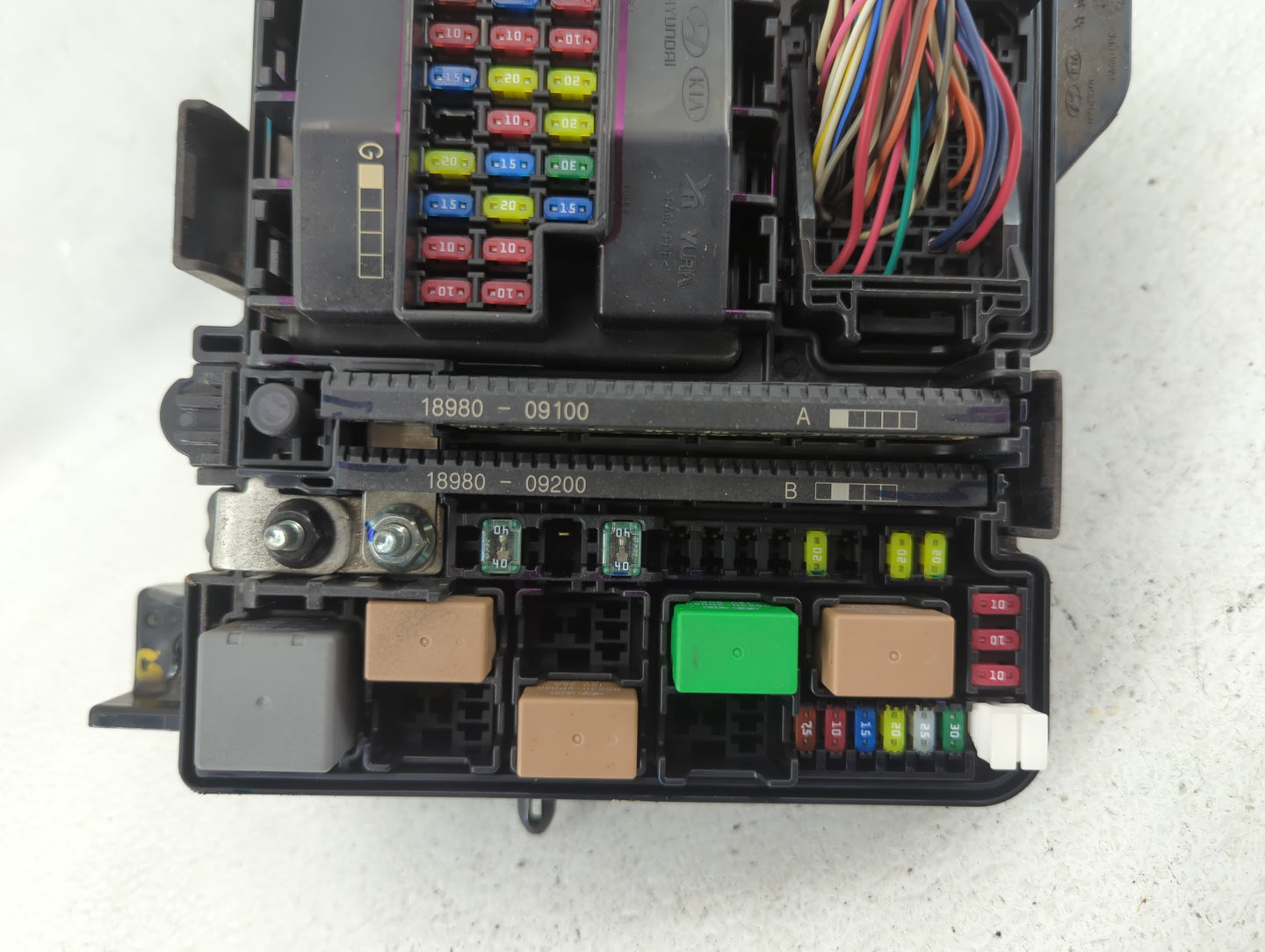 2018-2019 Hyundai Sonata Fusebox Fuse Box Panel Relay Module P/N:91951-C2850 912A0-C2230 Fits Fits 2018 2019 OEM Used Auto P