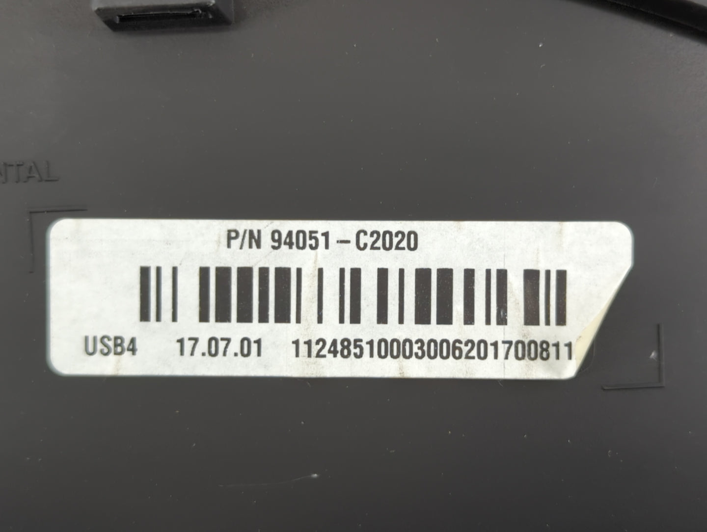 2018 Hyundai Sonata Instrument Cluster Speedometer Gauges P/N:94051-C2000 Fits OEM Used Auto Parts - Oemusedautoparts1.com