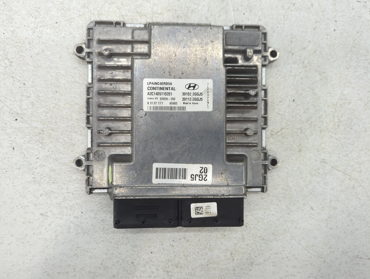 2018-2019 Hyundai Sonata PCM Engine Control Computer ECU ECM PCU OEM P/N:39102-2GGJ5 Fits 2018 2019 OEM Used Auto Parts - Oe