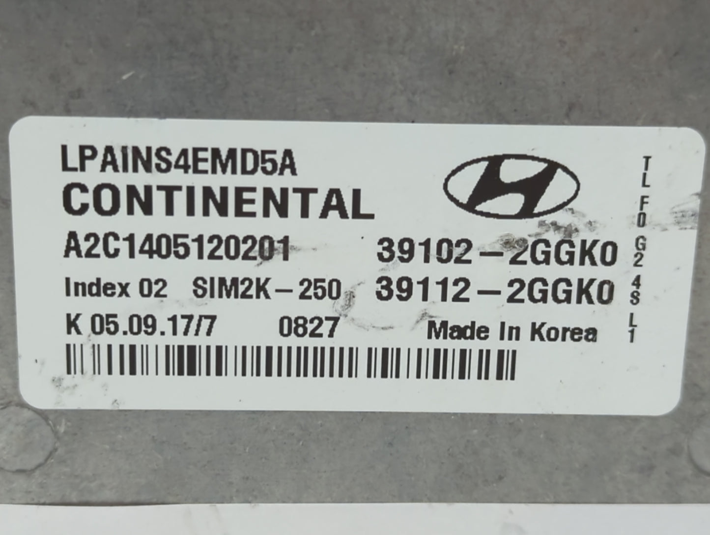 2018-2019 Hyundai Sonata PCM Engine Control Computer ECU ECM PCU OEM P/N:39112-2GGK2 39102-2GGK2, 39112-2GGK0 Fits Fits 2018