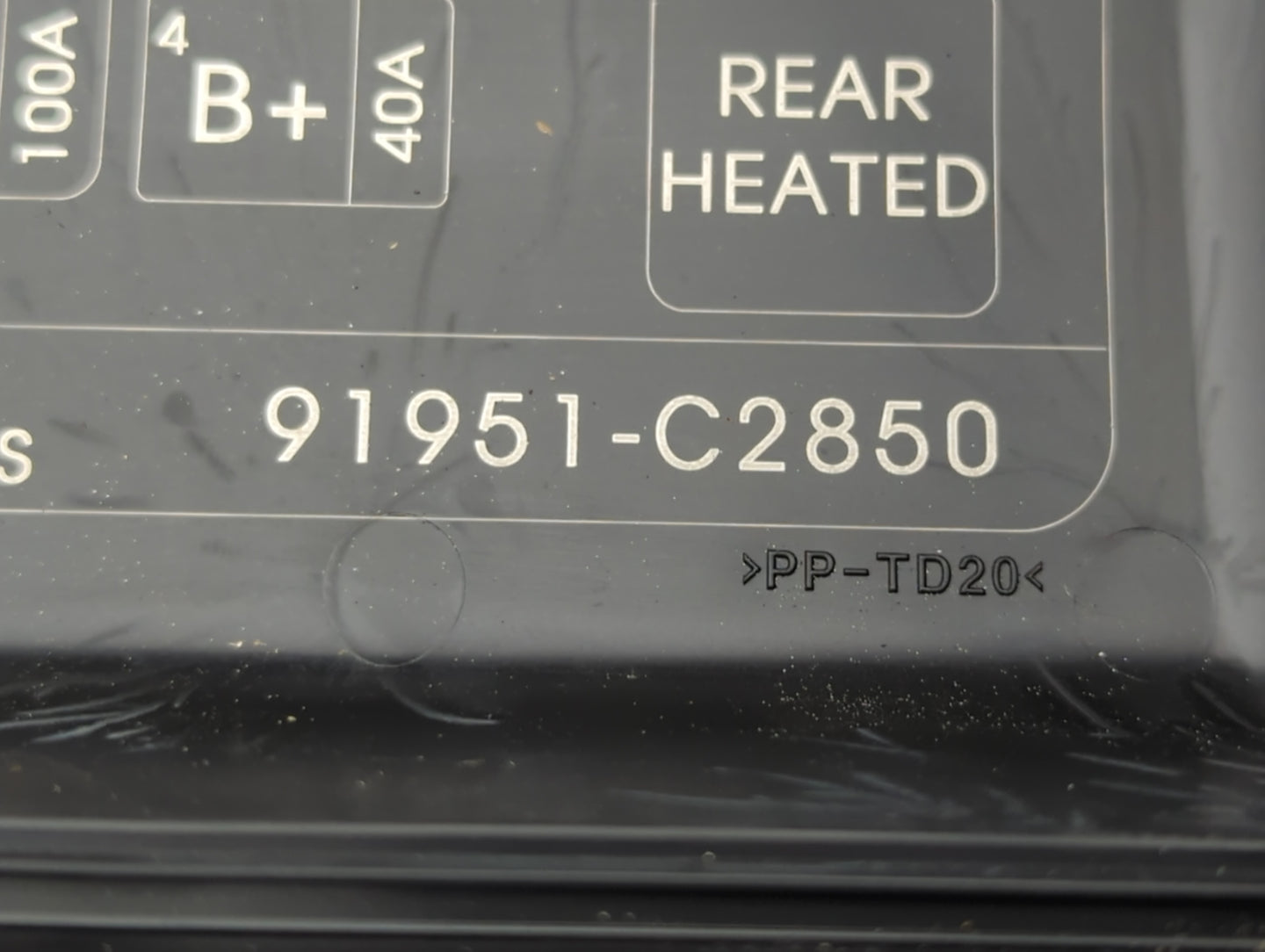 2018-2019 Hyundai Sonata Fusebox Fuse Box Panel Relay Module P/N:91951-C2850 Fits Fits 2018 2019 OEM Used Auto Parts - Oemus