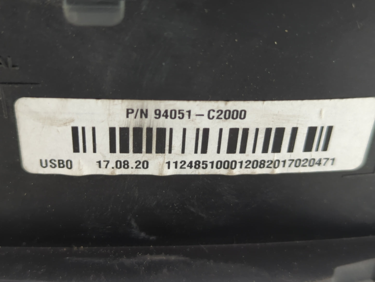 2018 Hyundai Sonata Instrument Cluster Speedometer Gauges P/N:94051-C2000 Fits OEM Used Auto Parts - Oemusedautoparts1.com