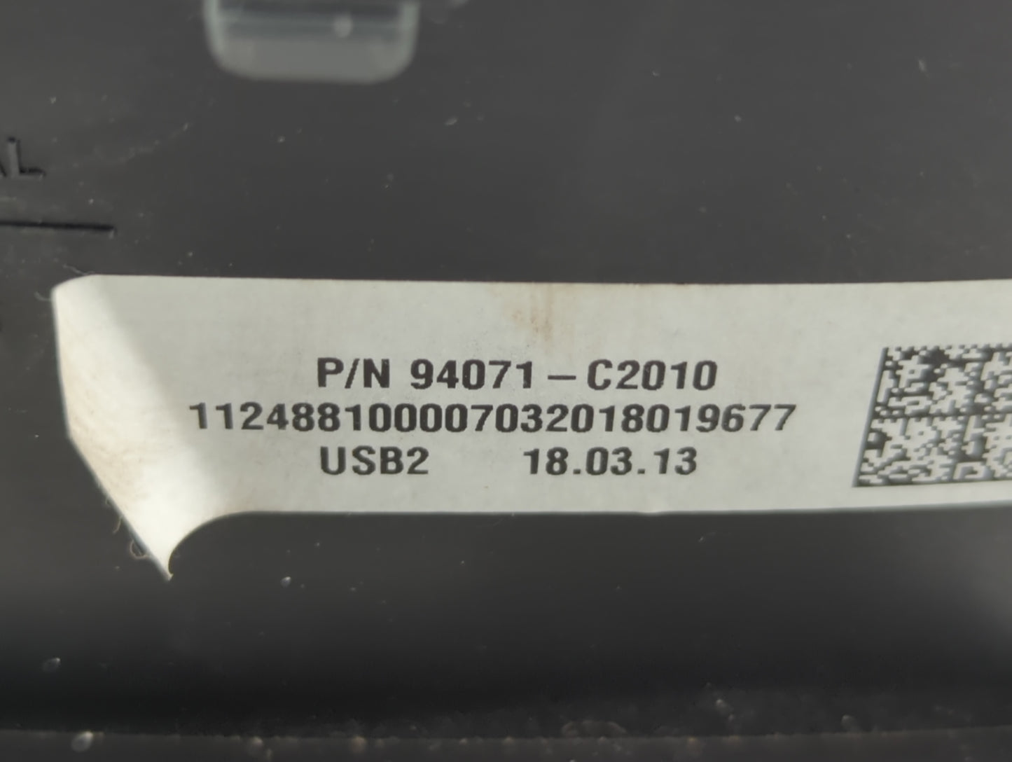 2018-2019 Hyundai Sonata Instrument Cluster Speedometer Gauges P/N:94071-C2010 Fits Fits 2018 2019 OEM Used Auto Parts - Oem