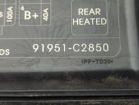 2018-2019 Hyundai Sonata Fusebox Fuse Box Panel Relay Module P/N:6423-0102-7-000 91951-C2850 Fits Fits 2018 2019 OEM Used Au