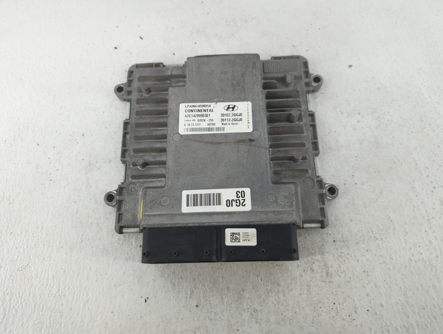 2018-2019 Hyundai Sonata PCM Engine Control Computer ECU ECM PCU OEM P/N:39112-2GGJ0 39102-2GGJ0 Fits Fits 2018 2019 OEM Use