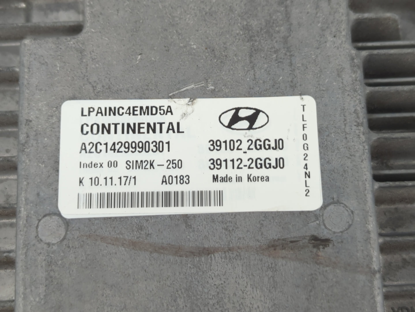 2018-2019 Hyundai Sonata PCM Engine Control Computer ECU ECM PCU OEM P/N:39112-2GGJ0 39102-2GGJ0 Fits Fits 2018 2019 OEM Use