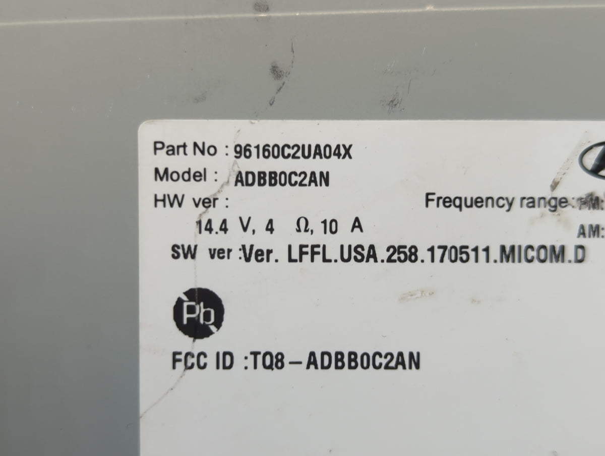 2018-2019 Hyundai Sonata Am Fm Cd Player Radio Receiver 662965 - Oemusedautoparts1.com